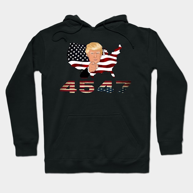 45 47 Trump 2024 Hoodie by 29 hour design